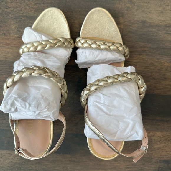 Kate Spade Saffron Metallic Leather Slingback Sandal - Picture 3 of 3